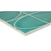 MIZU - 3.86X3.86/8X16, GREEN, GLOSSY