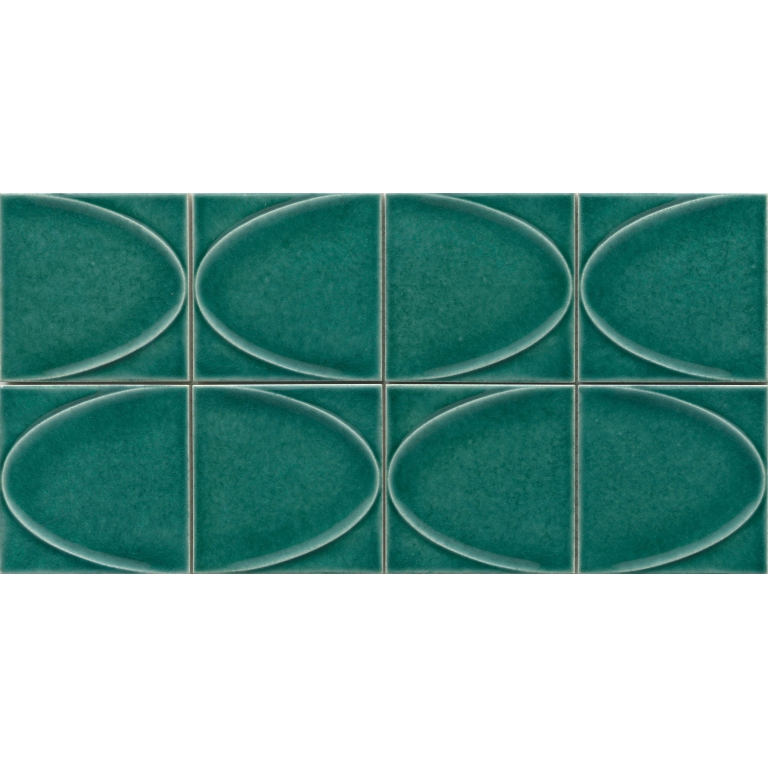 MIZU - 3.86X3.86/8X16, GREEN, GLOSSY