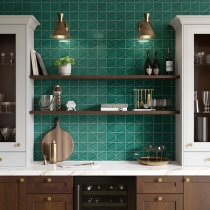 MIZU - 3.86X3.86/8X16, GREEN, GLOSSY