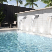 MIZU - 3.86X3.86/8X16, SILVER, GLOSSY