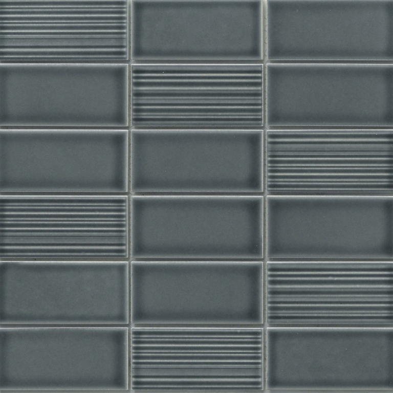 NAGARA - 1.8X3.75/11X11, GRAY, GLOSSY