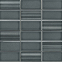 NAGARA - 1.8X3.75/11X11, GRAY, GLOSSY
