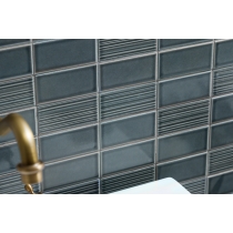 NAGARA - 1.8X3.75/11X11, NAVY, GLOSSY