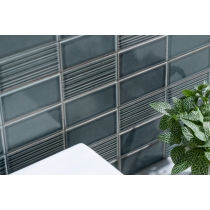 NAGARA - 1.8X3.75/11X11, NAVY, GLOSSY