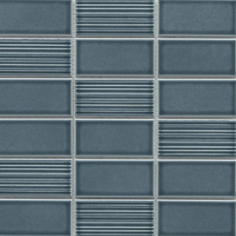 NAGARA - 1.8X3.75/11X11, NAVY, GLOSSY