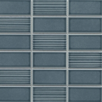 NAGARA - 1.8X3.75/11X11, NAVY, GLOSSY