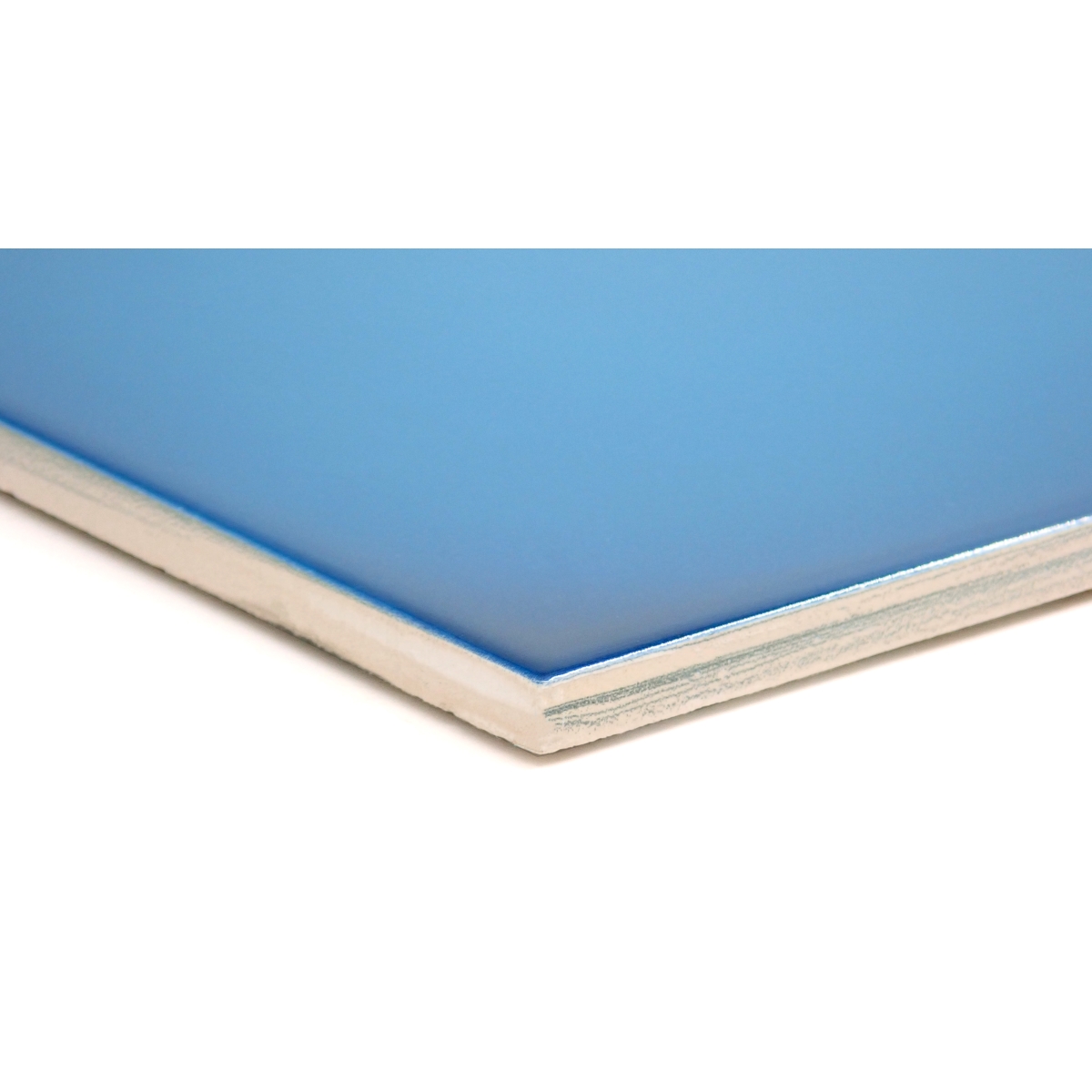 Ombre Gloss ceramic tile in gradient colors of White, Blue, Taupe, Graphite, Ivory, and Silver, glossy finish, 6x12 size