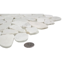 OPUSCAR - PEBB/12X12, WHITE GRAND, HONED