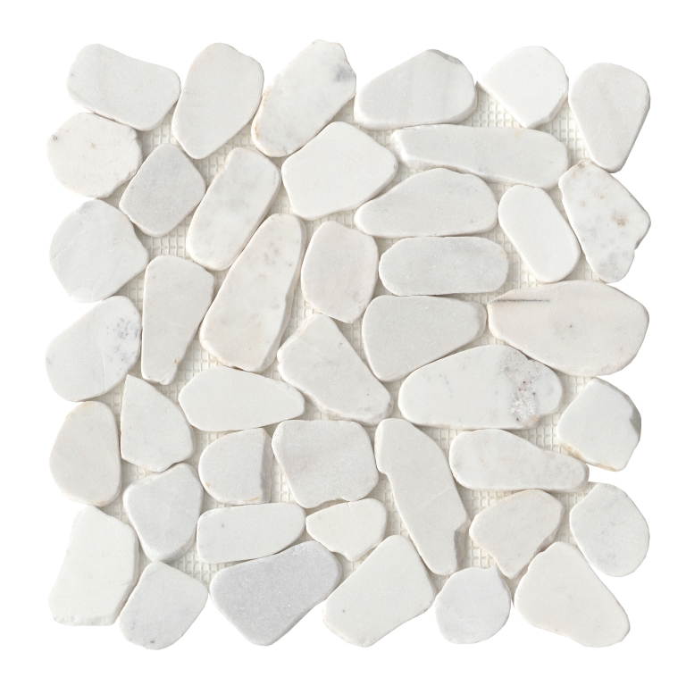 OPUSCAR - PEBB/12X12, WHITE GRAND, HONED