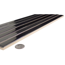 PARALLINE - 1X18/5X18, BLACK, GLOSSY