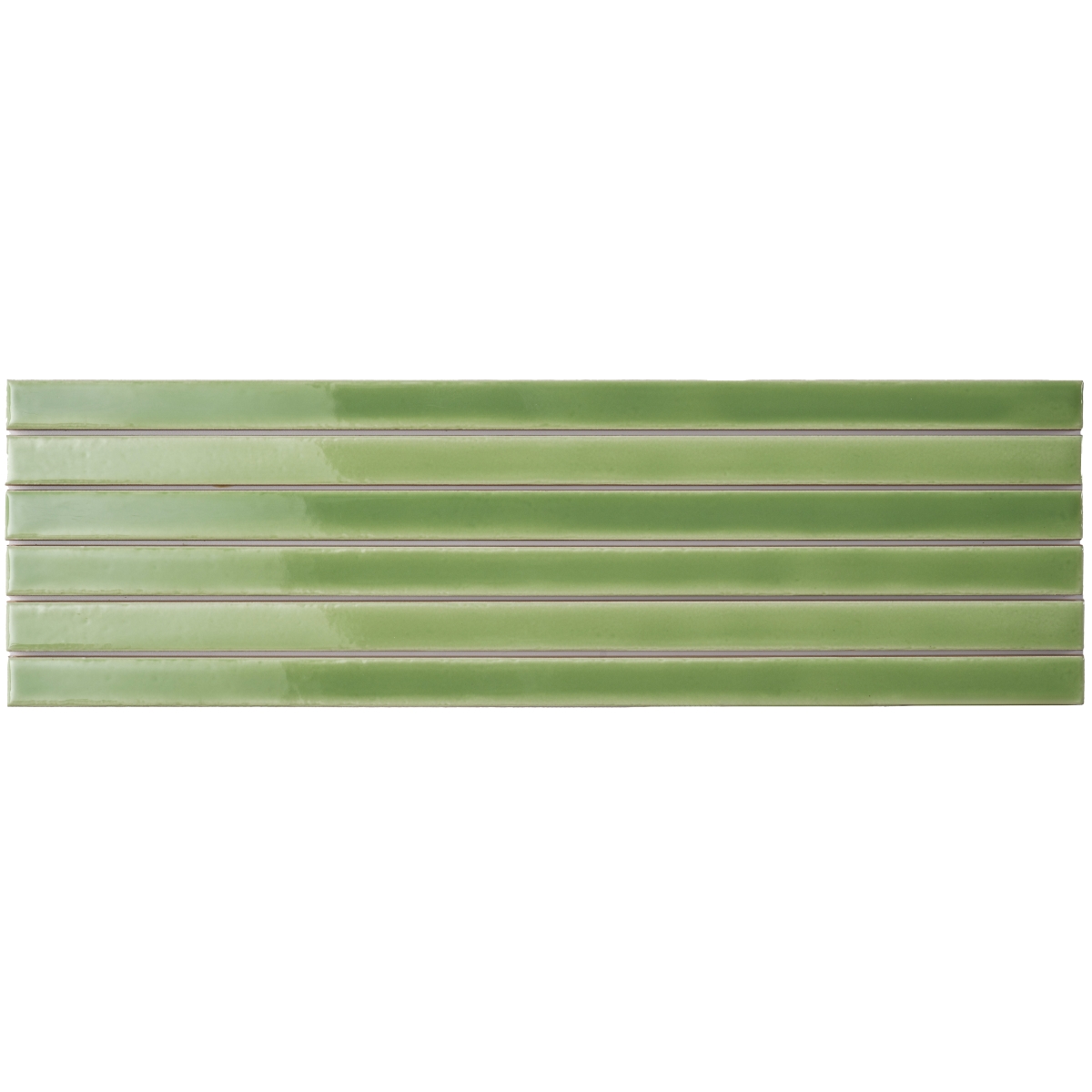 SALSATION　サルセーション　Light Green Top PARALLINE - 1X18/5X18, SAGE, GLOSSY | Emser Tile