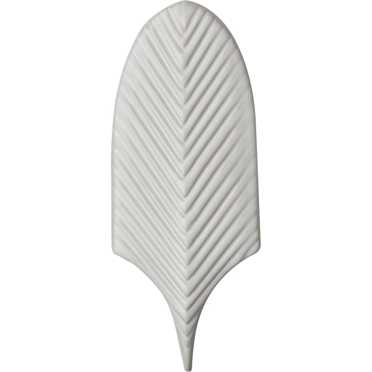 Plurify - 3X8 Feather, White, Glossy