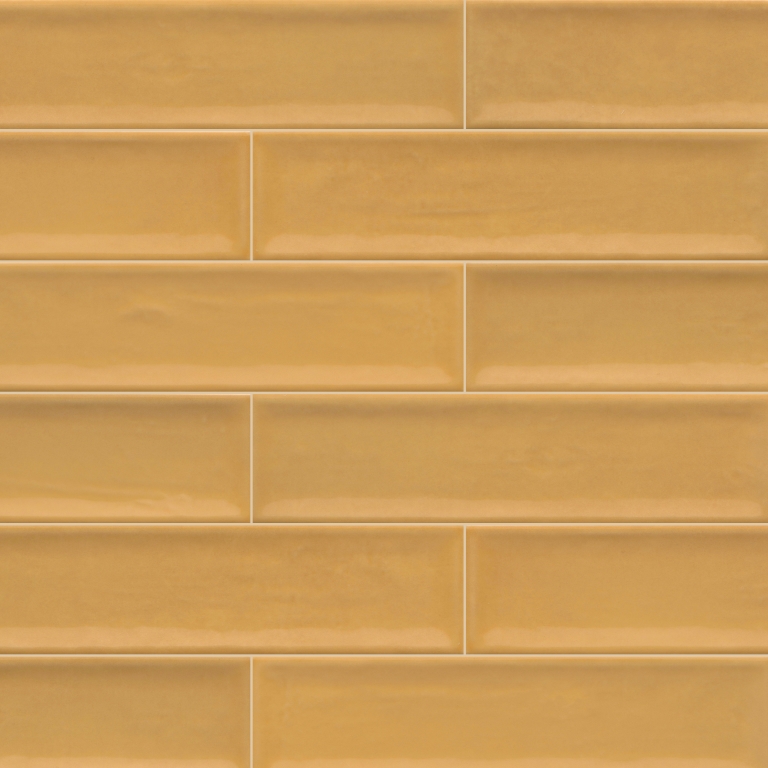 RAKU - 3X12, MUSTARD, GLOSSY