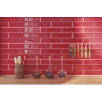 RAKU - 3X12, RUBY, GLOSSY