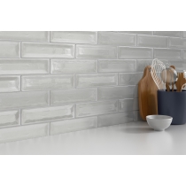 RAKU - 3X12, SILVER, GLOSSY | Emser Tile