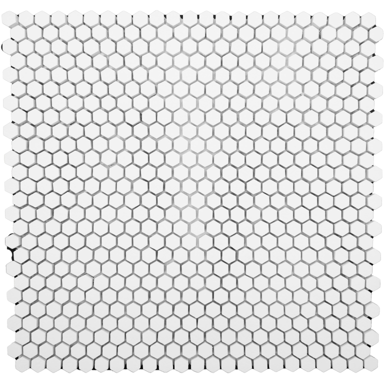 Revify - 0.4X0.5/11X11 Hexagon, White, Matte