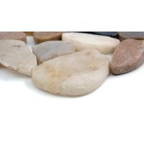 RIVERA PEBBLES - 12X12, 4 COLOR FLAT, HONED