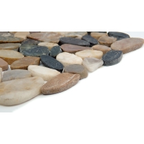 RIVERA PEBBLES - 12X12, 4 COLOR FLAT, HONED