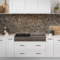 RIVERA PEBBLES - 12X12, 4 COLOR FLAT, HONED