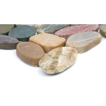 RIVERA PEBBLES - 12X12, NATURAL FLAT, HONED
