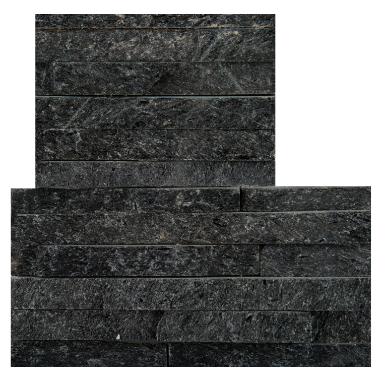SLATE - 6X24, BLACK MSTK, HONED