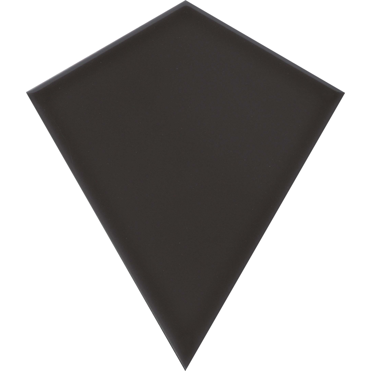 Skite Glossy Ceramic Tile in Carbon color, 6x7 inches, glossy finish, ceramic material