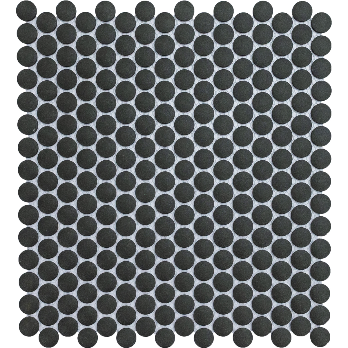 Source Matte Penny Mosaic tile in Fawn color, 11x12 size, made of porcelain with a matte finish