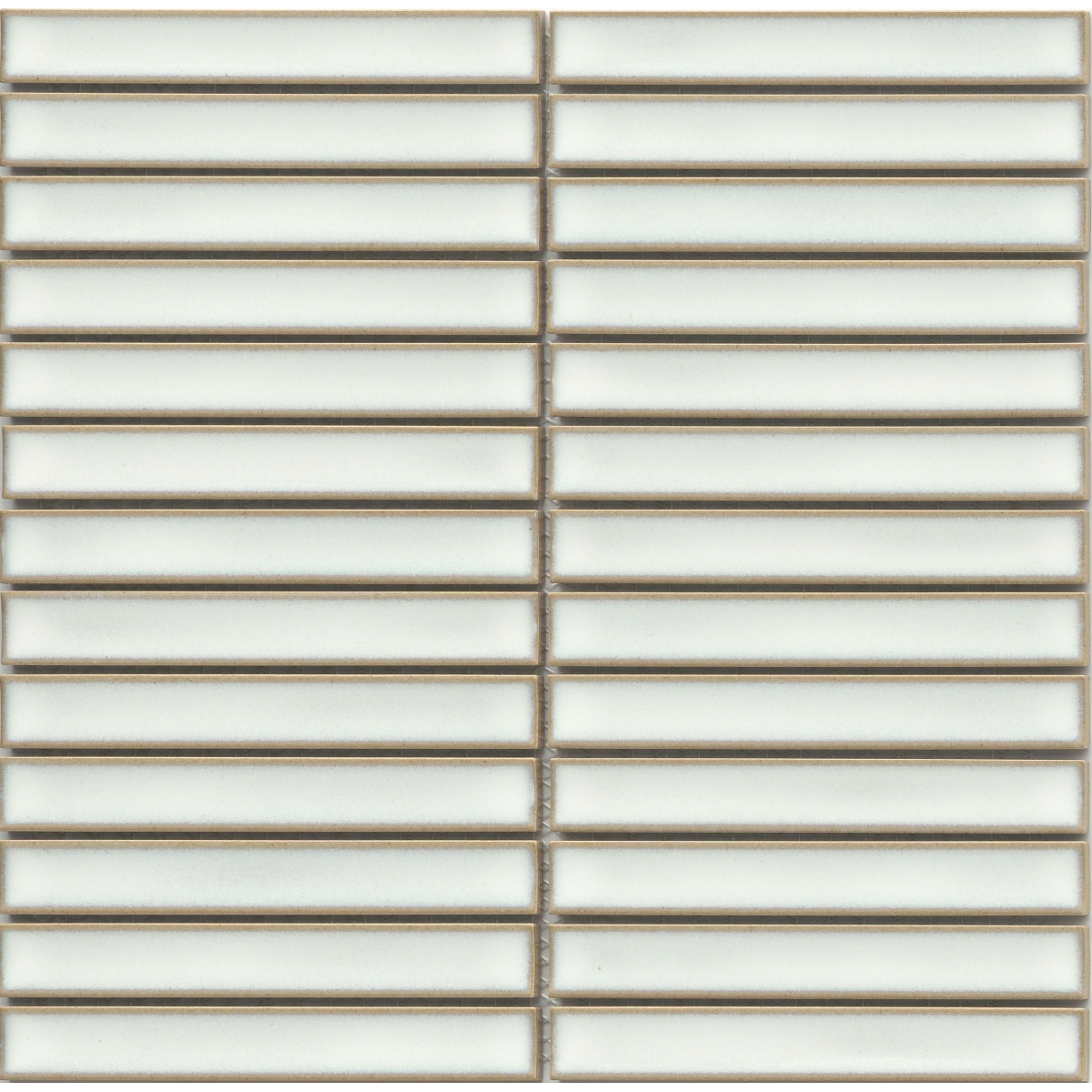 Souvenir Gloss Stacked Mosaic Tile in Faro, Evora, Sintra, Belem, Lagos colors, glossy finish, porcelain material, size 1x6 and 12x12