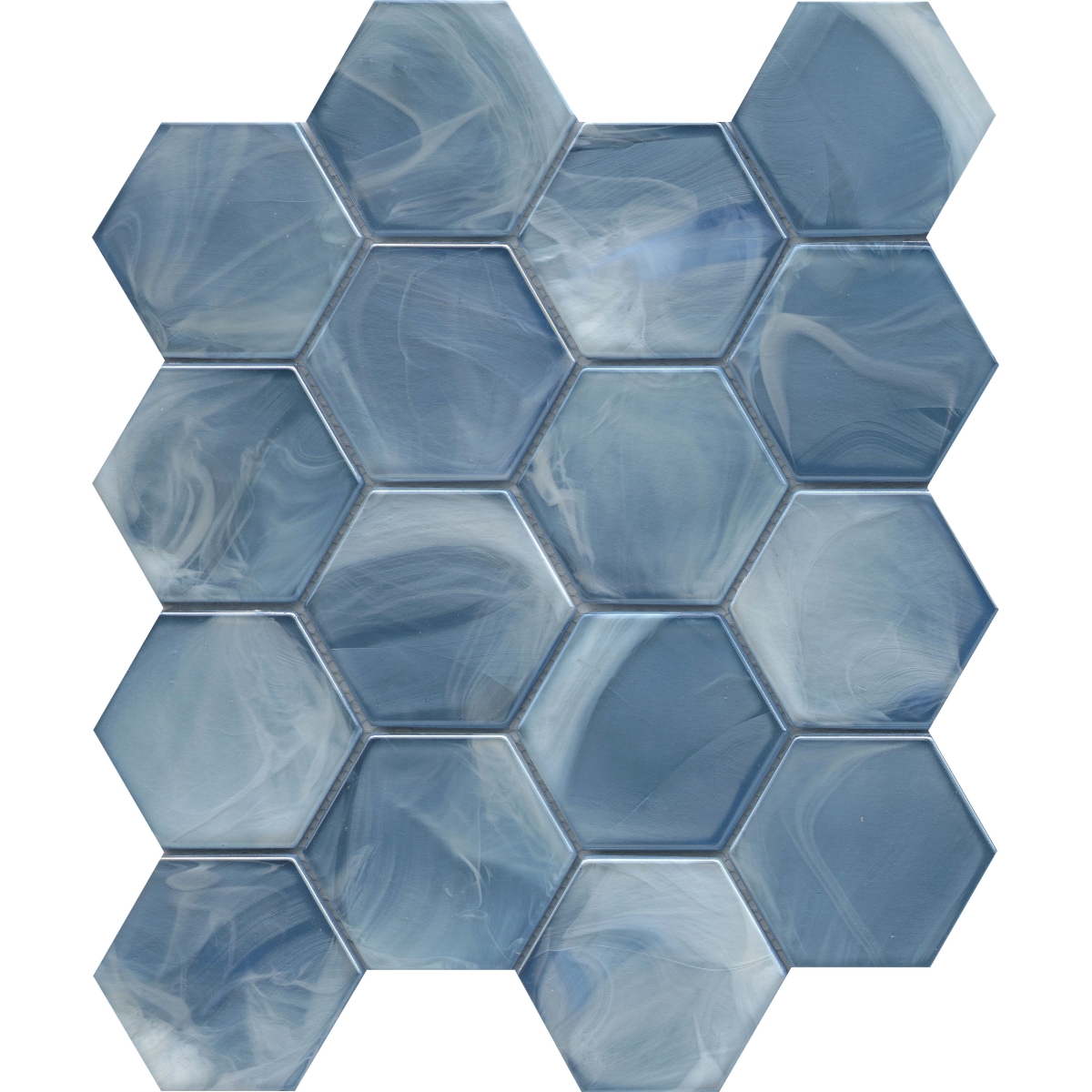 Splash 3in Hex Gloss Mosaic