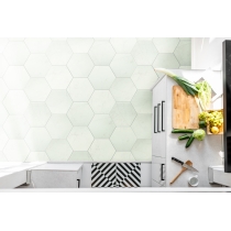 STERLINA - 8X10 HEX, WHITE, MATTE