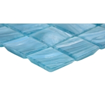 SWIRL - 1X1/12X12, AQUA, GLOSSY