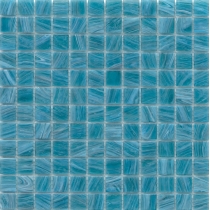 SWIRL - 1X1/12X12, AQUA, GLOSSY