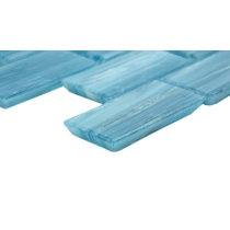 SWIRL - 1X2/12X12, AQUA, GLOSSY