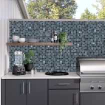 SWIRL - 1X1/12X12, LAKE, GLOSSY