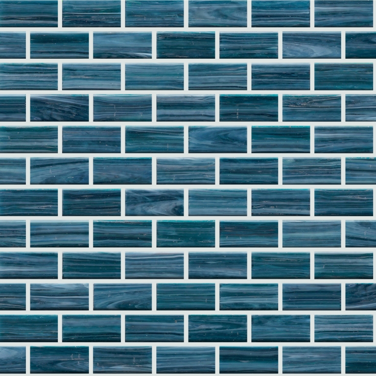 SWIRL - 1X2/12X12, OCEAN, GLOSSY