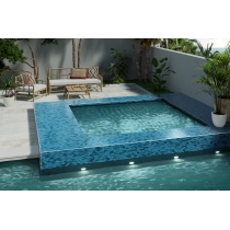 SWIRL - 1X2/12X12, OCEAN, GLOSSY