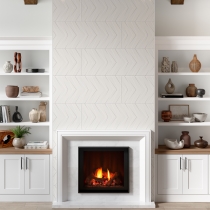 SYNERGY - 16X47, WHITE CHEVRON, MATTE/SATIN