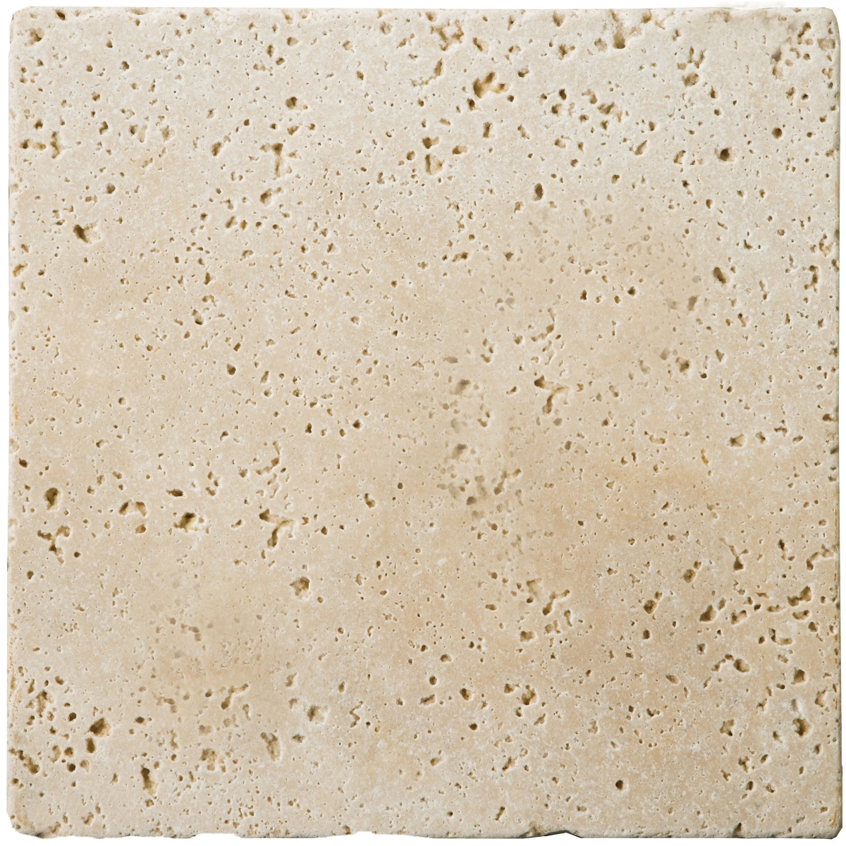 Trav Fontane Unfilled Tumbled tile in Ivory Classic color, travertine material, available in 3x6 and 4x4 sizes