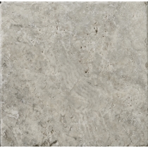 TRAV ANCIENT TUMBLED - 8X8, SILVER SILVER, TUMBLED