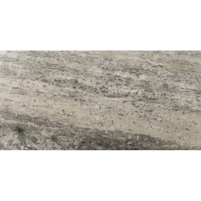 TRAV VEINCUT - 12X24, SILVER SILVER, CHISELLED