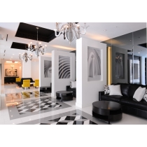 TIMES SQUARE - 12X24, WHITE, POLISHED