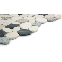 VENETIAN PEBBLES - 2X2/12X12, ITALIA FLAT, SATIN