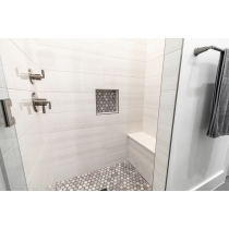 VERTIGO - 10X30, WHITE LINEAR LINEAR, GLOSSY