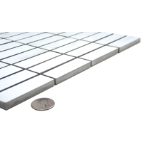 VISCONDE - 1X3/12X12, SILVER, MATTE