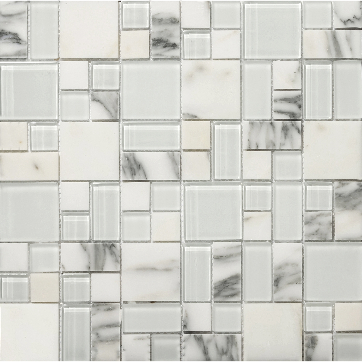 Lucente Ambrato 13x13 Glass Stone Gloss/Matte Pattern Mosaic