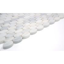 MARBLE - 0.625X1.18/12X12, WINTER FROST WINTER FROST, POLISHED