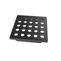 EMPERVIOUS 4" DRAIN GRATE AND FRAME - OIL RUBBED BRONZE