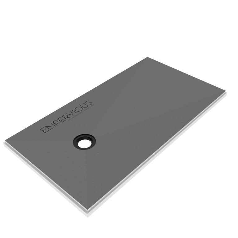 EMPERVIOUS 32" X 60" SHOWER PAN W/DRAIN - OFFSET