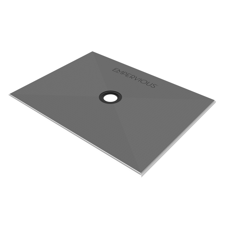 EMPERVIOUS 36" X 48" SHOWER PAN W/DRAIN