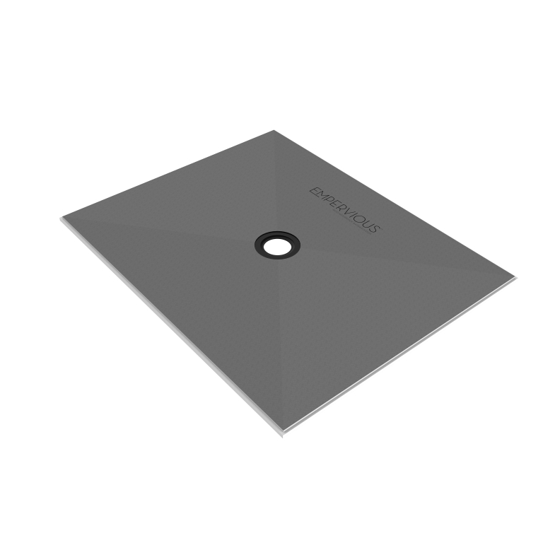 EMPERVIOUS 48" X 60" SHOWER PAN W/DRAIN